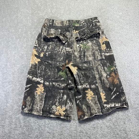 Disclosure Shorts Womens Size 9/29 Green Brown Cami Cotton Stretch Baggy Skate - Picture 5 of 11